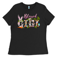 Black blessed gigi easter Ladies Tee - BarkalooDesign