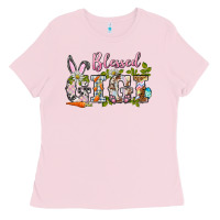 Bubblegum Pink blessed gigi easter Ladies Tee - BarkalooDesign
