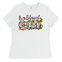 White blessed gigi easter Ladies Tee - BarkalooDesign