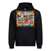 Black Love Christmas cow Urban Hoodie - CowhideDigitalArt