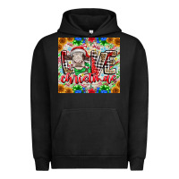 Pigment Black Love Christmas cow Urban Hoodie - CowhideDigitalArt