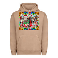 Pigment Burro Love Christmas cow Urban Hoodie - CowhideDigitalArt