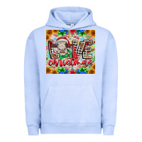 Pigment Grape Ice Love Christmas cow Urban Hoodie - CowhideDigitalArt