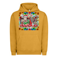 Pigment Peanut Butter Love Christmas cow Urban Hoodie - CowhideDigitalArt