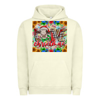 Pigment Pistachio Love Christmas cow Urban Hoodie - CowhideDigitalArt