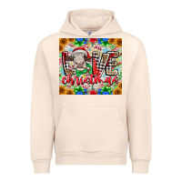 Sandshell Love Christmas cow Urban Hoodie - CowhideDigitalArt