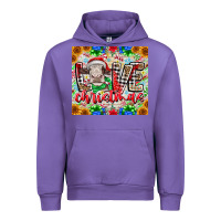 Tulip Love Christmas cow Urban Hoodie - CowhideDigitalArt