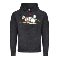 Vintage Black snowman with wine Vintage Hoodie - MaliasSmallBusiness