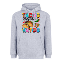 Heather Grey Tacos before Vatos Valentine's Day Heavyweight Hoodie - FaDigitalArtStudio