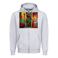 Heather Grey juneteenth black woman fashion girl Zipper Hoodie - CowGirlArtShop
