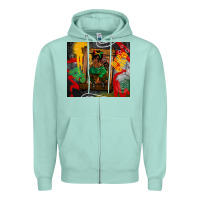Seafoam juneteenth black woman fashion girl Zipper Hoodie - CowGirlArtShop