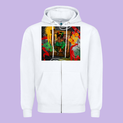 Juneteenth Black Woman Fashion Girl Zipper Hoodie Designed By Cowgirlartshop