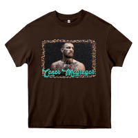 Chocolate Brown sport conor mcgregor Heavy Core Tee - AdoDesignShop