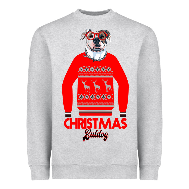 Christmas Buldog Heavyweight Sweatshirt by Bettercallsaul | Teevron