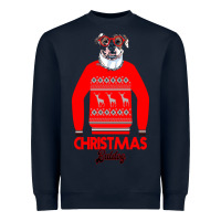 Navy Christmas Buldog Heavyweight Sweatshirt - Bettercallsaul