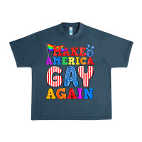 Midnight Navy Make America Gay Again Urban Heavy Tee - BundleAndBundleShop