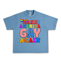 Pebble Blue Make America Gay Again Urban Heavy Tee - BundleAndBundleShop
