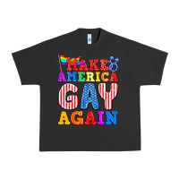 Pigment Black Make America Gay Again Urban Heavy Tee - BundleAndBundleShop