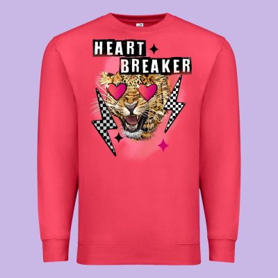 Heart Breaker Valentine's Day Premium Sweatshirt Designed By Fadigitalartstudio