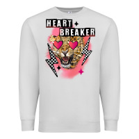 Dove Grey Heart breaker Valentine's Day Premium Sweatshirt - FaDigitalArtStudio