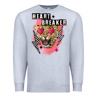 Heather Grey Heart breaker Valentine's Day Premium Sweatshirt - FaDigitalArtStudio