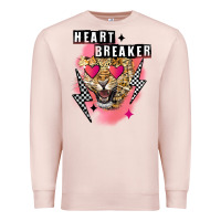 Pale Pink Heart breaker Valentine's Day Premium Sweatshirt - FaDigitalArtStudio