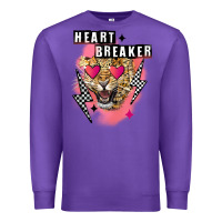 Purple Heart breaker Valentine's Day Premium Sweatshirt - FaDigitalArtStudio