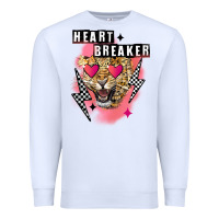 White Heart breaker Valentine's Day Premium Sweatshirt - FaDigitalArtStudio