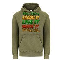 Vintage Olive black history learn it live it make it 365 days a Vintage Hoodie - NancyCooperArtShop