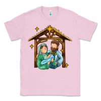 Bubblegum Pink jesus newborn oh holy night Classic Tee - MaliasSmallBusiness