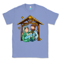 Colony Blue jesus newborn oh holy night Classic Tee - MaliasSmallBusiness