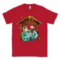 Red jesus newborn oh holy night Classic Tee - MaliasSmallBusiness