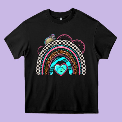 Race Rainbow Heavy Core Tee Designed By Adodesignshop