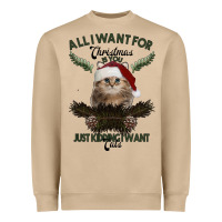 Mushroom All I Want For Christmas Is You Just Kidding I Want Cats Heavyweight Sweatshirt - Bettercallsaul