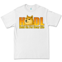 White hodl hold on for dear life dogecoin Premium Tee - Jasminsmagicworld