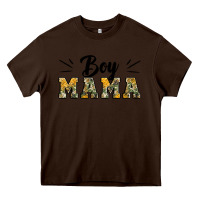 Chocolate Brown boy mama camouflage pattern mother's day Heavy Core Tee - Artiststas