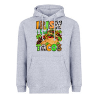Heather Grey St. Patrick's Irish i had tacos Heavyweight Hoodie - OliviaCreatesArt