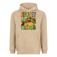 Mushroom St. Patrick's Irish i had tacos Heavyweight Hoodie - OliviaCreatesArt