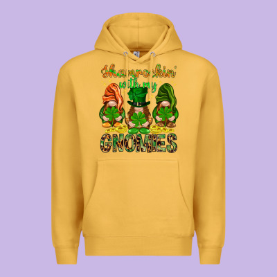 Shamrockin' With My Gnomies St. Patricks Day Premium Hoodie Designed By Howdyjamesfarm