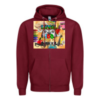 Burgundy level 100 days of school Zipper Hoodie - CowGirlArtShop
