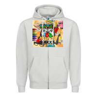 Dove Grey level 100 days of school Zipper Hoodie - CowGirlArtShop