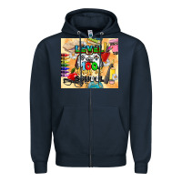Navy level 100 days of school Zipper Hoodie - CowGirlArtShop