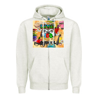 Oatmeal Heather level 100 days of school Zipper Hoodie - CowGirlArtShop