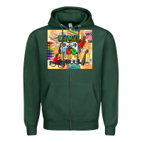Sports Green level 100 days of school Zipper Hoodie - CowGirlArtShop