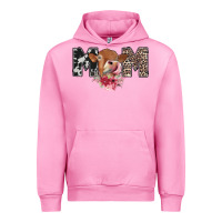 Fuchsia Pink mom cow Urban Hoodie - CowhideDigitalArt
