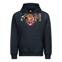 Navy mom cow Urban Hoodie - CowhideDigitalArt