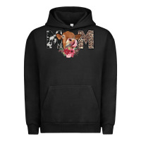 Pigment Black mom cow Urban Hoodie - CowhideDigitalArt