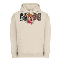 Pigment French Oak mom cow Urban Hoodie - CowhideDigitalArt