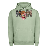 Pigment Oil Green mom cow Urban Hoodie - CowhideDigitalArt