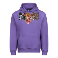 Tulip mom cow Urban Hoodie - CowhideDigitalArt